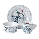 London 2012 Olympic Mascot Collection 4-Piece White Mandeville Breakfast Set