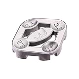 BBB Cycling Bicycle Spoke Wrench Tool I Spoke Key Bike Wheel Spanner I Bike Spoke Tool I 3.2/3.3/3.5/4.0mm Diameters I Turner II BTL-15, Silver