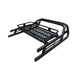 Direct4x4 Black SUS201 Long Arm Roll Bar with Cargo Basket Rack for Mitsubishi L200 05-15
