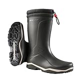 DUNLOP Blizzard - Unisex Winter Safety Insulated Fashion Thermal Boots, Black, Waterproof and Chemical Resistant PVC Wellies with Fur Lining and Traction Outsole for Outdoor Fun - EU42, UK8