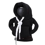 Car Gear Stick Cover Accessories Compatible for Volkswagen Polo BlueGT 2013-2025 Fun Hoodie Design, Anti-Scratch and Enhanced Comfort(Black)