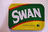 Swan Tobacco Tin 2Oz - Yellow & Red