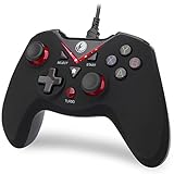 IFYOO-V108-Red V-one Wired USB Gaming Controller Gamepad Joystick for PC (Windows XP/7/8/10) & Steam & Android & PS3 - [Red]