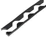 Riayk 34/1000 Box Profile Foam Eaves Fillers, 25mm Thick, Pack of 10 Pairs (Black)