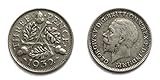 Coins for collectors - Circulated 1932 British Silver Threepence / 3d / Threepenny Bit Coin / Great Britain
