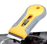 Non-Scratch Oven, Hob Glass, and Cooktop Cleaning Tool with Storage Box, 15 Spare Units, Multi-Purpose, Ideal for Ceramic Hobs, Glass Doors, Windows, and Painted Surfaces