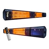 Kiam 3KW Infrared Outdoor garden Patio Heater KMH-30R9 Wall Mounted with Remote Control
