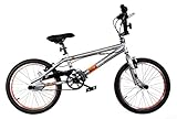 XN Area 44 20" Freestyle BMX Bike w/ 360 Gyro - Metallic Grey/Orange