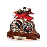 Wallace & Gromit 'A Close Shave' 25th Anniversary Desk Clock – Officially licensed, with precision Quartz timepiece, thermometer and images from the films.