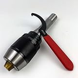 Kraciva 1/32"-1/2" R8 Integrated Keyless Drill Chuck Special Titanium Jaws for Vertical Milling Machines, Drilling and Milling MJachines, CNC Machining Centers, Etc (R8-1/2 (APU13))