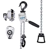 TOYO Mini Chain Hoist 550lb,5 ft Lever Hoist 1/4 ton mini Puller 1.5 M Lever Chain Hoist with 2 Heavy Duty Hook for Warehouse Garages Building Automotive Machinery (550Lb 5Ft)
