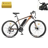 Fafrees Electric Bike, 26" Electric Bikes for Adults, 36V 13Ah Removable Battery Pedal Assist Ebikes for Men Women, 250W Electric Bicycle for City, 25KM/H 21-Speed MTB, HAILONG ONE Black