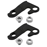 The Lord of the Tools 2x MTB Bicycle Rear Gear Mech Derailleur Hook Hanger RE9GA Tailhook Dropout Frame Adapter Compatible with Giant Bikes Anthem Compatible with XTC (Black)