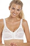 Camille Womens White Soft Cup Front Fastening Bra 38B