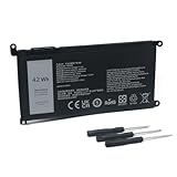 WDX0R Laptop Battery for Dell Inspiron 13 14 15 5000 7000 Series,Latitude 3000 Series 3180 3190 3300 3379,Vostro Series 3480 3481 3583 5468 P69G P58F-11.4V/42Wh