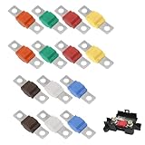 Midi Fuse 14pcs Fuses Compatible with Midi Fuse Holder 30/40/50/60/70/80/100amp 32v High Current Fus for Car Marine Truck Marine Electric Hybrid Vehicle Motor