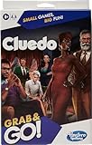 Cluedo Grab and Go Game, Portable Game for 3-6 Players, Travel Game for Kids - English Version