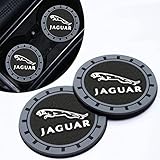 for Jaguar Car Cup Coaster, Drink Holder Coaster for Jaguar XE XEL XF XFL XJ F-PACE F-Type, 2PCS