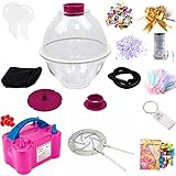 Balloon Stuffing Machine Set With Pump, Expansion Pliers & 9 Accessories - Expander for Filling Plush Toys, Bouquets, DIY Stuffer for Gifts, Wedding, Party, Christmas Decoration