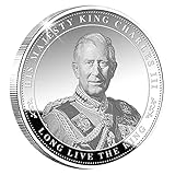 King Charles III Commemorative Coin,Metal Coins Celebrate His Majesty King Charles III Coronation Souvenir Gifts,Memorial Coin,Coin Collections Souvenirs