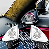 2pcs set Car Ambient Light 64-Color Led Neon Atmosphere Lamp 3D Rotating Tweeter Speaker For Mercedes-Benz S-Class W223 2020 up S350L/S400/450L tweeter speaker