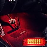 GBrite -18 SMD LED Red Footwell Boot Lamps Replacement Under Door Courtesy Light Compatible with BMW E60 E87 E70 E90 E92 E63 E65 E85 M3 MINI Z4 R50 R52,Glove Box Light Lamp, 2 Pieces