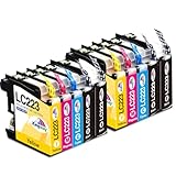 KINGWAY LC223 Ink Cartridges for Brother LC221 LC223 Ink for Brother DCP-J4120DW MFC-J5320DW MFC-J4625DW MFC-J5625DW MFC-J4420DW MFC-J480DW MFC-J4620DW MFC-J5620DW MFC-J5720DW MFC-J680DW MFC-J880DW