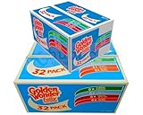 2x Golden Wonder Fully Flavoured Blue Box Cheese and Onion Salt and Vinegar Smoky Bacon Ready Salted 32pkx25g | Total 64 Packs