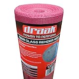 DRAAK Rendering Render Mesh Fiberglass 160g/m2 15m2 Coverage Plastering Crack Repair (15 Meter)