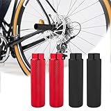 Noaya 4 Pcs Bike Stunt Pegs - Aluminum Alloy Anti Slip Bike Pegs for 3/8" Axle, Suitable for BMX Stunt Pegs, Mountain Bikes Cycle Bicycle Accessories (Black & Red)