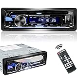 Alondy Single Din Car Stereo with CD DVD Player Bluetooth USB RDS/FM/AM Radio MP3 SD AUX Audio Receiver