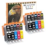 D&C Compatible Ink Cartridge Replacement for Canon PGI-520 CLI-521 for Canon Pixma iP3600 iP4600 iP4700 MP540 MP550 MP560 MP620 MP630 MP640 MP980 MP990 MX860 MX870 (10-Pack)