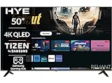 HYE 50 Inch Smart TV 4K QLED – Slimline Flat Screen Television with Tizen by Samsung, Gaming Hub, HDMI & USB Ports, WiFi, Satellite & Cable Connectivity – Smart TV 50+ Inch - 50QLEDS2008