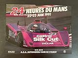 Poster 24H du Mans 1991 Jaguar Silk Cut 40 x 53 cm