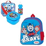 Bundle Bear Thomas The Tank Engine Backpack and Lunch Box Set for Kids, Includes Thomas Backpack & Thomas Lunch Box Set