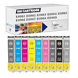 Compatible Ink Cartridge Replacement E0961 E0962 E0963 E0964 E0965 E0966 E0967 E0968 E0969 Suitable for Epson R2880 Ink Printer 1set