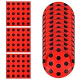 NQEUEPN 40pcs Miraculous Ladybug Party Decorations, Ladybug Party Paper Plates Ladybug Napkins Party Tableware Sets for Boys and Girls Baby Shower Party Supplies