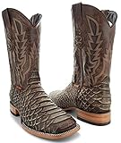 Soto Boots Mens Python Print Boots H50032, skin-coloured, 47 EU