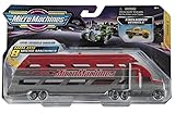 Micro Machines starter pack, red mini hauler - includes 2 vehicles, lorry & exclusive car, chance of rare - toy car collection