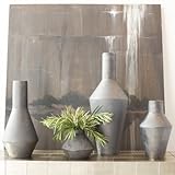 Global Views Shaker Vase-Graphite-Squat Home décor, Multi