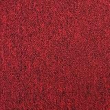 40 x Carpet Tiles Scarlet Red 10m2 Heavy Duty Commercial Retail Shop Office Home Domestic Premium Flooring Easy Installation 50cm x 50cm Square Anti Slip