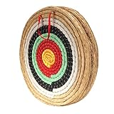 AUVIM Archery Targets for Backyard Hand-Made Straw Archery Target for Recurve Bow Compound Bow or Longbow 20 Inches Traditional Bow Arrow Target for Kids Youth Adult Archery Hunting Practice