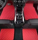 HRDSFRC Car Floor Mats for for Alfa Romeo Junior 2024, General Car Mat Floor Liner Full Set All Weather Car Waterproof Non Slip Carpet Mat Protection Accessories,D Red