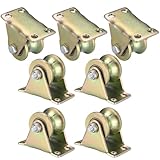 Pulleys for Ropes, 7 Pieces U-Groove Roller Wheel, Pulley, Lifting Crane, Pulley, Pulley, Pulley, Heavy Duty Castors for Pulley System, Roller Doors, Inverted, Washing Line, Pulley Rope