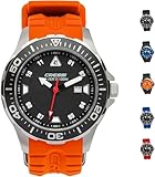 Cressi Unisex Manta Dive Watch, Silver/Black/Orange, One Size