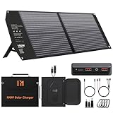 Mesuvida 100W Portable Solar Panel with 5 Ports, 24V MC4/ DC/QC 3.0 USB-A & USB-C (PD 65W), Camping Solar Panel Kit, Foldable Solar Charger for Camping Power Stations Off-Grid