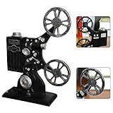 Vintage Resin Movie Film Projector Model Figurine Figure Props for Home Office Shop Cinema Desktop Decor Crafts Ornament Gift