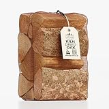 Log Barn Kiln-Dried Oak Hardwood Logs - Approx. 8kg (1 x 30L Net). Dry Firewood for Wood Burner, Grate, Fire Pit