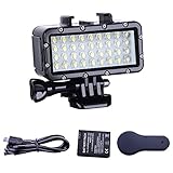 Suptig Diving Light High Power Dimmable Waterproof LED Video Light Fill Night Light Diving Underwater Waterproof 147ft for Gopro Hero 13/Hero 12/11/10/9/8/7/6/5/5S/4/3+ More Action Cam