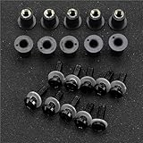 Motobike Aluminum Fairing Motorcycle Windshield Screws Kit For Suzuki TL1000R TL1000S TL-1000R TL-1000S Windscreen Fastener Nuts Bolts Windshield Bolts Screws(Black)